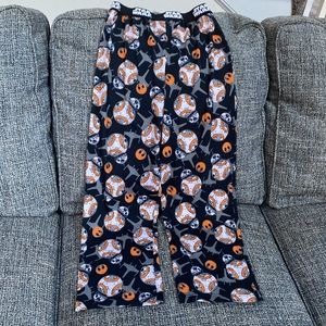 3/$22 - Star Wars BB-8 Pajama Bottoms/ Lounge Sleep Pants, Size Kids L (10-12)